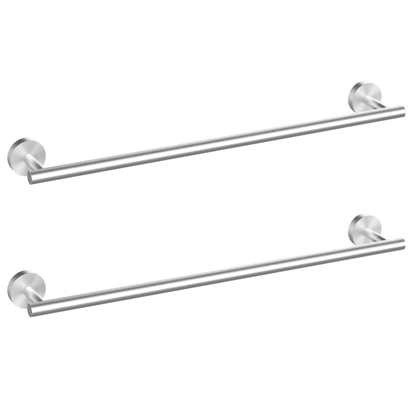 Cilee 2 Pieces Brushed Nickel Bathroom Towel Bar 24 Inch Double Towel RacksBathroom Towel Holder Towel Hanger for Bathroom Stainless Steel Wall Mount