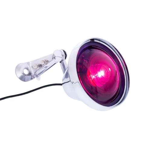 United Pacific 30658 12V Vintage Anti-Glare Interior Light, Chrome Lamp Housing, Adjustable Mounting Bracket, Hardware Included – Purple - ONE Unit