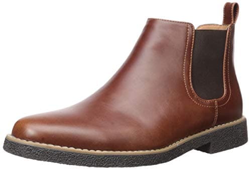 Deer Stags Men's Rockland Dress Comfort Chelsea Boot / Redwood/Dark Brown/ 8.5 / Wide
