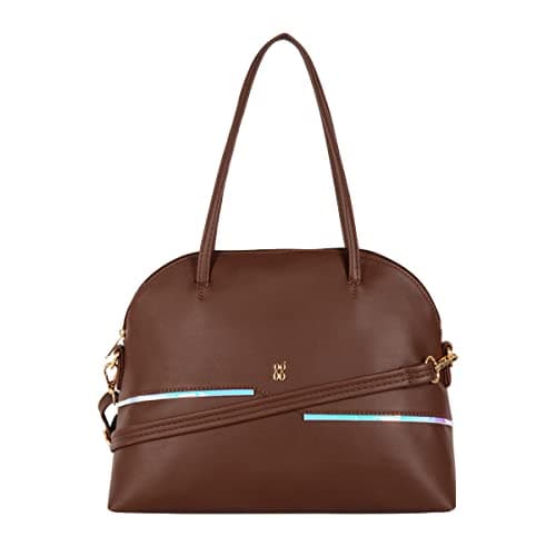 Baggit Womens Lxe Zipzap Bowling Bag- Brown