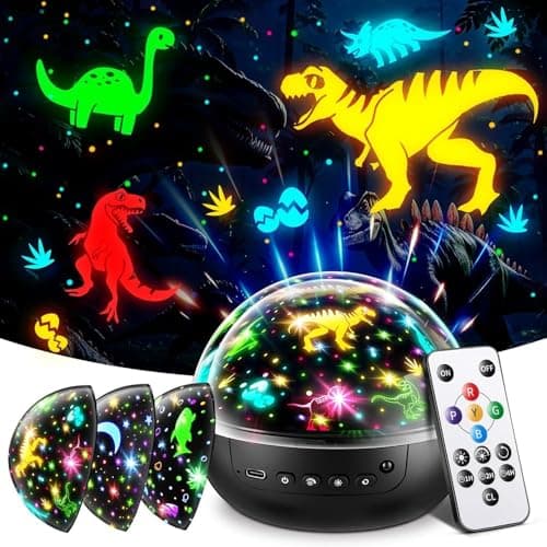Staryou Gift Box Kids Night Light Projector 3 Films 93 Colors 3 Year Old Boy Toys 5 Brightness Remote Control 3 Year Old Boy Birthday Gift Rotate Christmas Gifts for Kids Gifts