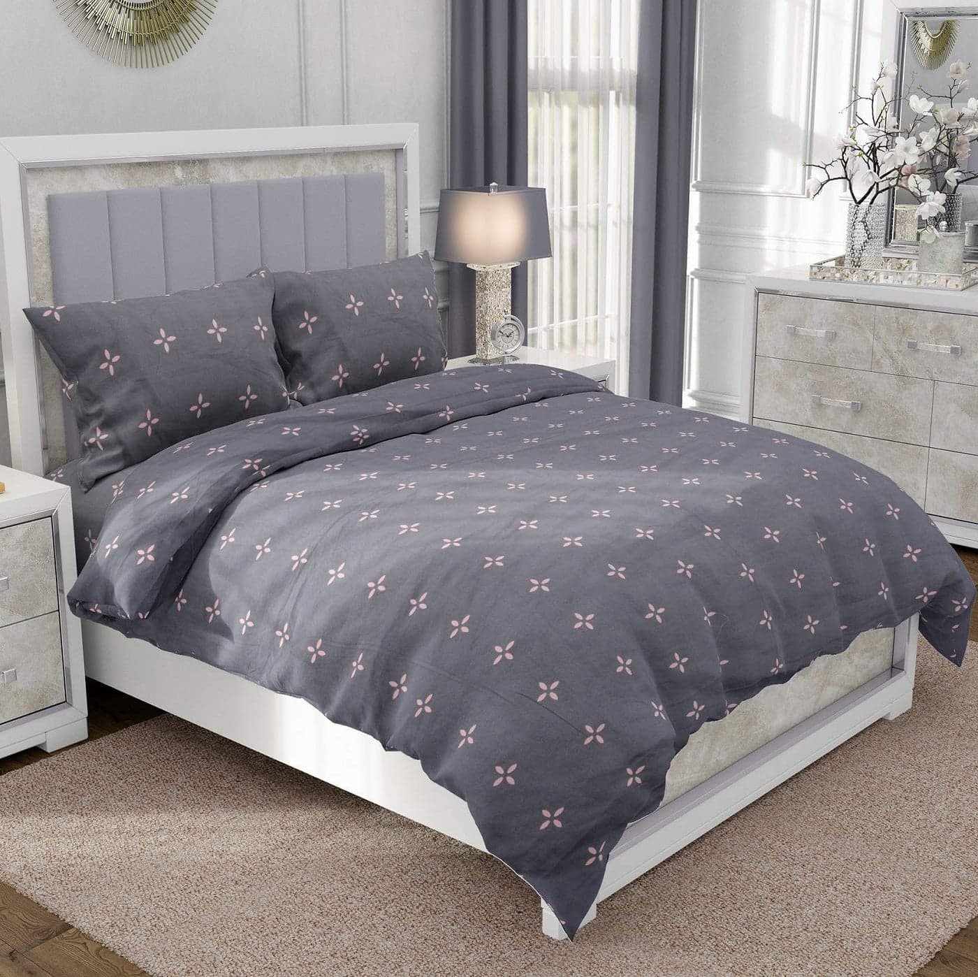 RRC Premium Gless Cotton 200TC Polycotton Quilt Cover (60" x 90" Inch, Cream)