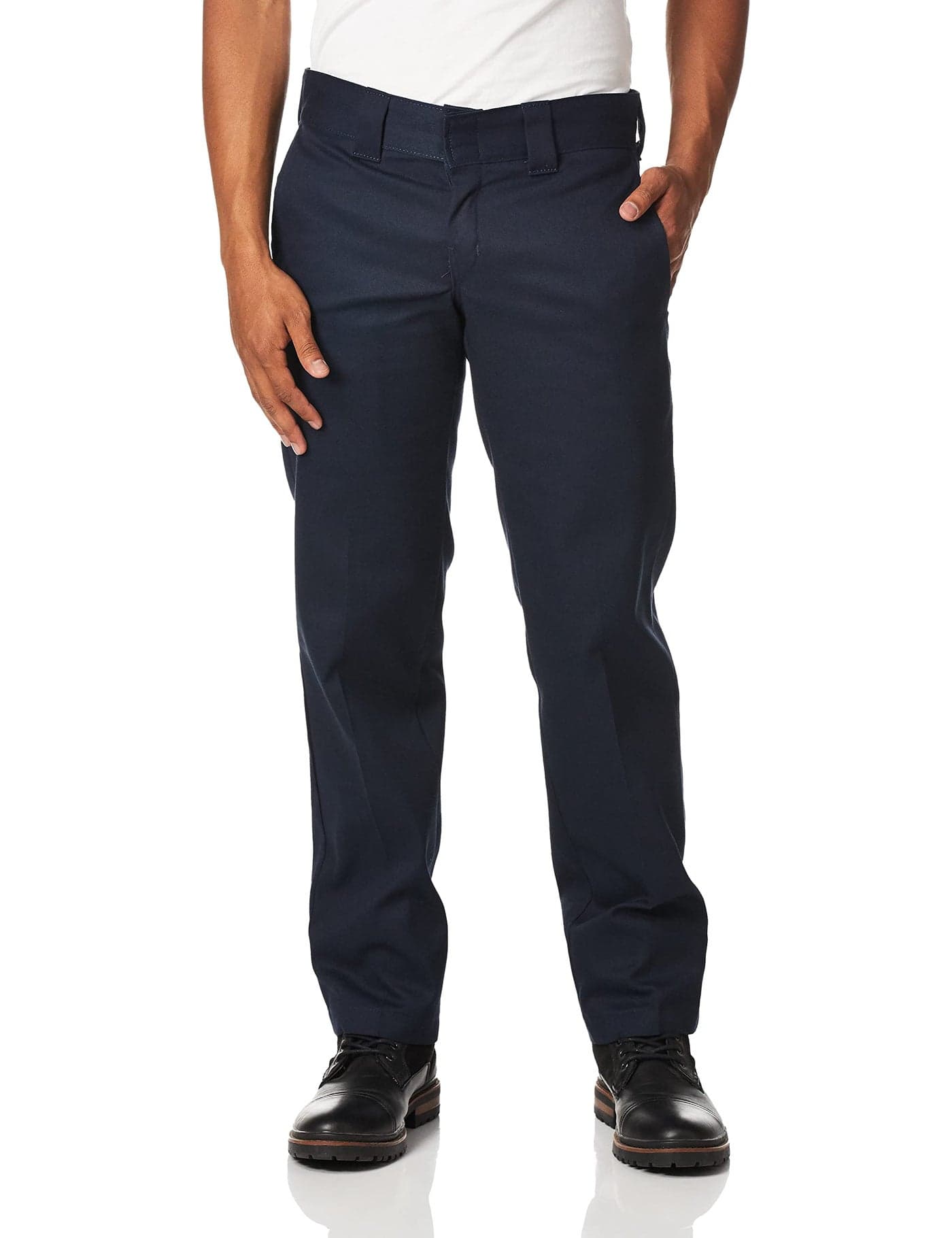 Dickies Mens Flex Work Slim Straight Fit Pants Dark Navy 30W x 34L US