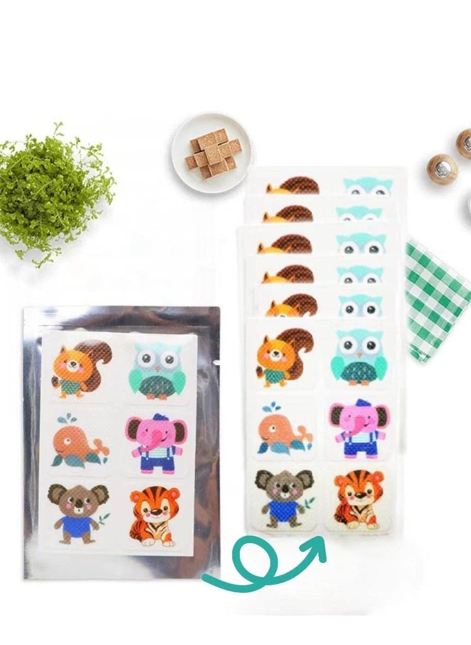36 pcs Mosquito Patches Stickers for Kids Adult Outdoor Indoor Travel, Natural Plant Based Ingredients Mosquito Stickers