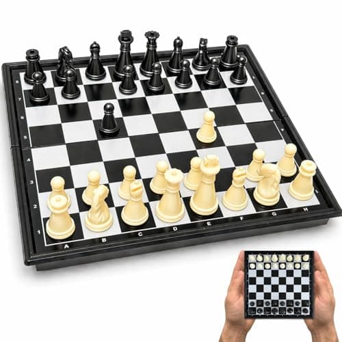 Travel Chess Set Magnetic Portable Folding Board Small Mini Pocket Chess Set XSmall 59 Inch