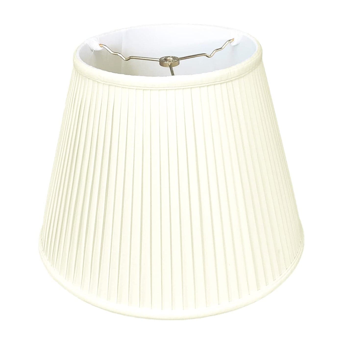 Royal Designs Inc Deep Empire Side Pleated Basic Lamp Shade 75 x 12 x 95 Spider Eggshell