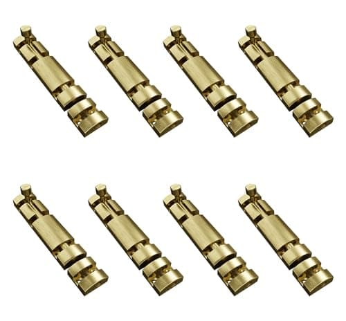 Atlantic 4 Inch Zaylo Tower Bolt for Doors & Windows | Antique Finish Aluminium Kundi/Chitakni Door Latch for Main Door, Bathroom & Bedroom | Heavy Duty Tower Bolt (Pack of 8)