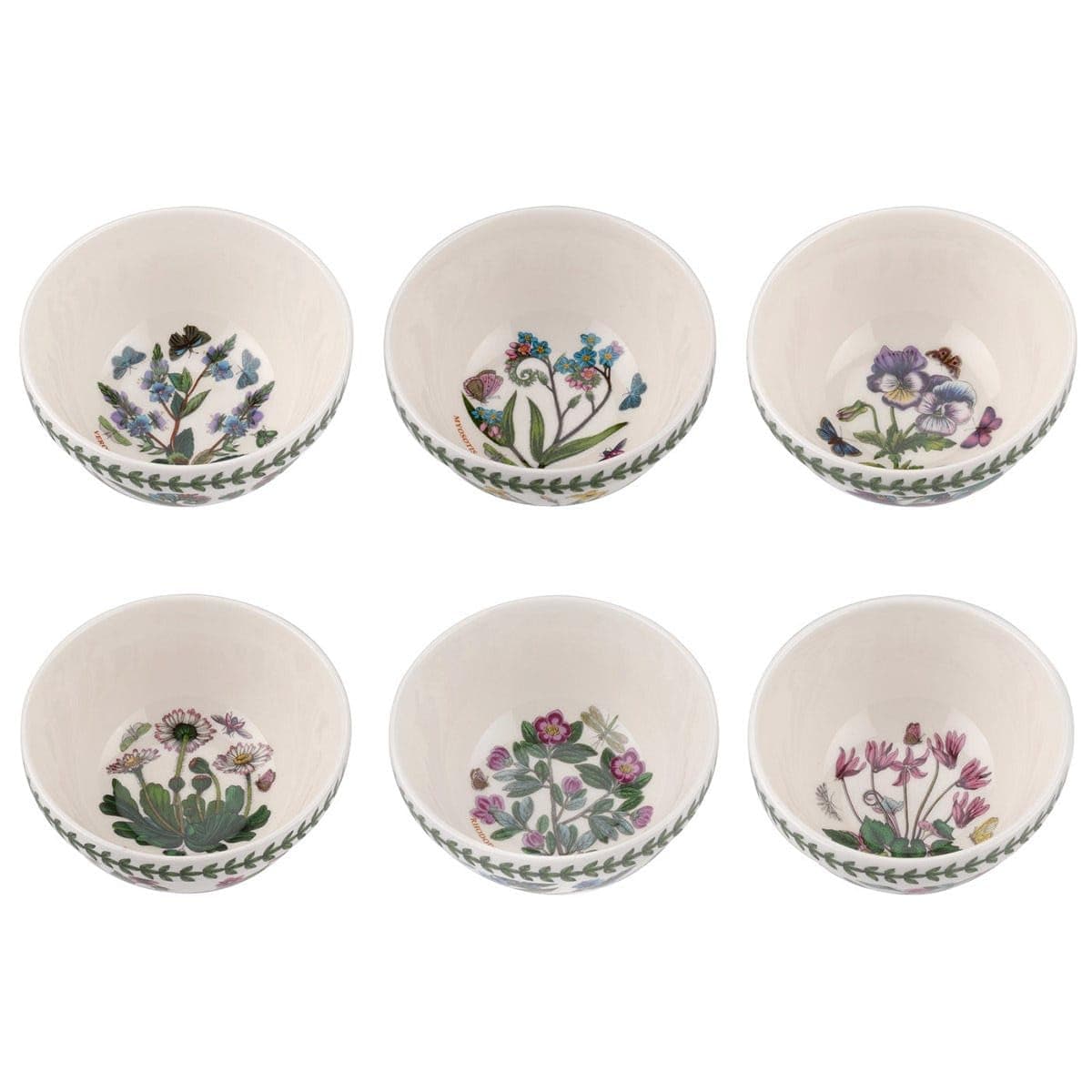 Portmeirion Botanic Garden 5 Inch Stacking Bowls Set of 6 BEAU PERR