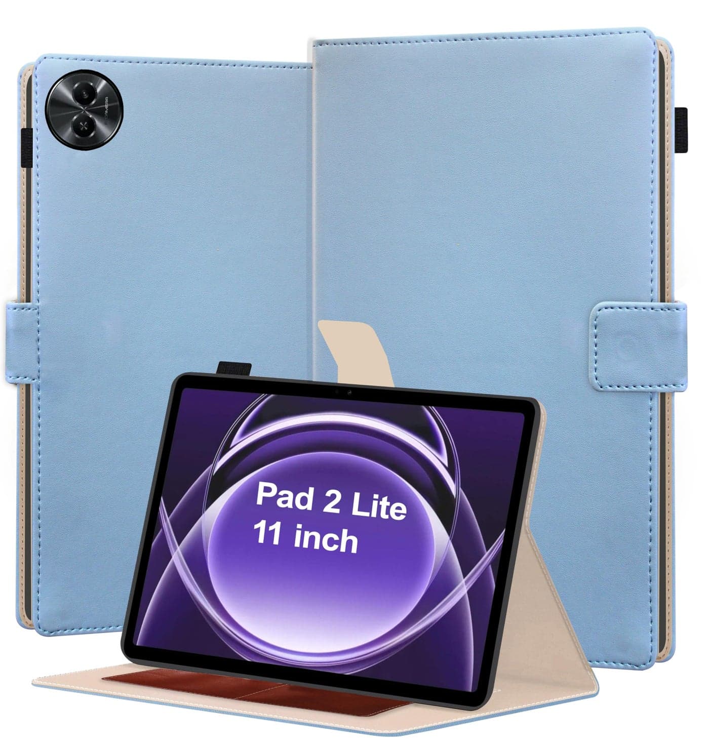 TGK Flip Cover for realme Pad 2 Lite 11 inch Tablet Case with Stylus Holder (Sky Blue)