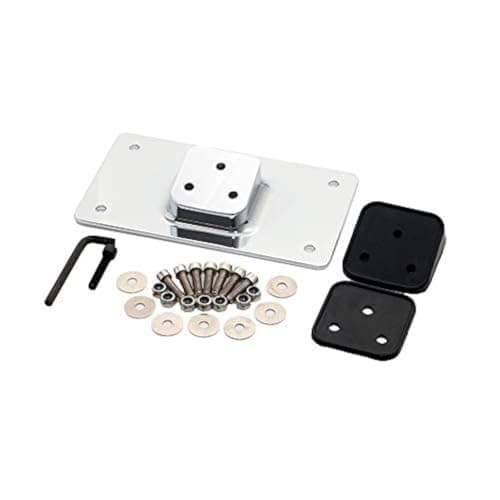 3-Hole Chrome Laydown License Plate Mounting Bracket For Harley Softail Dyna XL 1973-Up