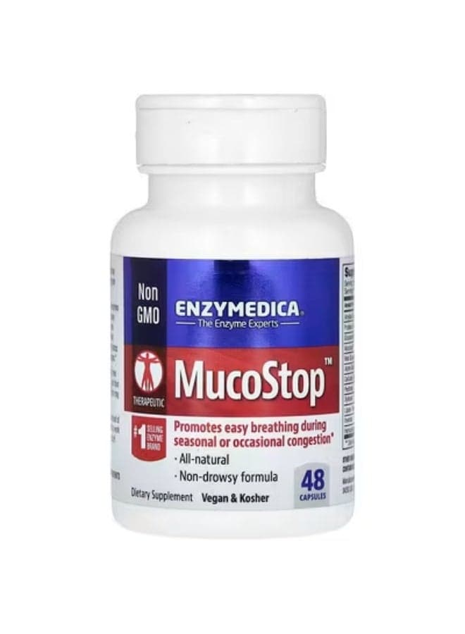 Enzymedica, MucoStop, 48 Capsules