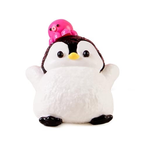 Cute Animals Taba Squishy Toys for Kids Adults Kawaii Stress Relief Fidget Sensory Toys Soft Silicone Squeeze Gifts for Children Teens and Adults Penguin