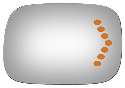 Burco 5281S Convex Passenger Side Power Replacement Mirror Glass for 05-10 Toyota Avalon (2005, 2006, 2007, 2008, 2009, 2010)