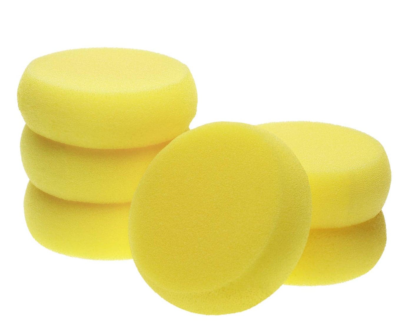 Penta Angel Round Sponges 6pcs 3inch Yellow Painting Sponges Synthetic Artist Sponge Watercolors Sponge for Art Craft Pottery Clay Cleaning Ceramics Wall