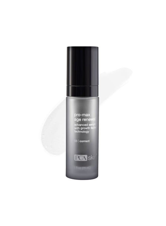 Pro Max Age Renewal Anti Aging Serum, Anti Aging Face Serum for Reducing Wrinkles and Sagging Skin, Helps Lift and Firm Skin on Face and Neck, Safe For All Skin Types, 1.0 oz Pump Bottle