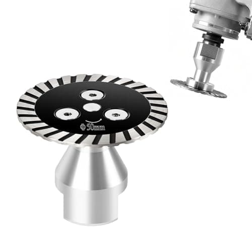 Serplex® 50mm Diamond Saw BIade for M14 Angle Grinder, Diamond Cup Wheel with RemovabIe FIange Engraving Cutting Disc for Grinding & Polishing Marble, Granite, Concrete, Ceramic & Glass