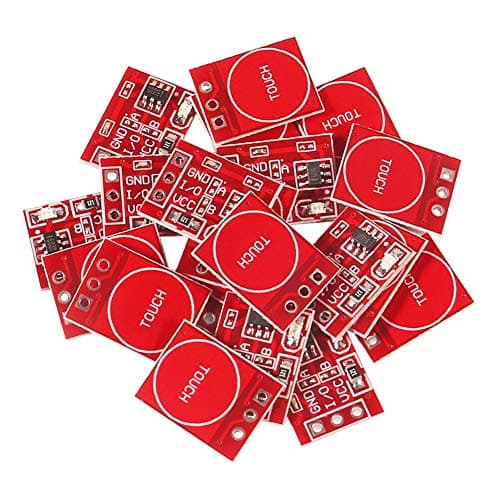 ALAMSCN 20PCS TTP223 Capacitive Touch Switch Button Sensor Module Self Locking for Arduino…