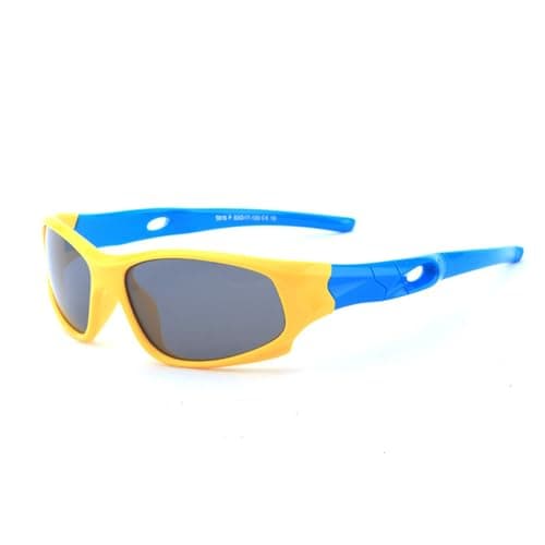 Karsaer Polarized Cycling Sunglasses for Kid Boys Girls Kids Square Sports Glasses E1334