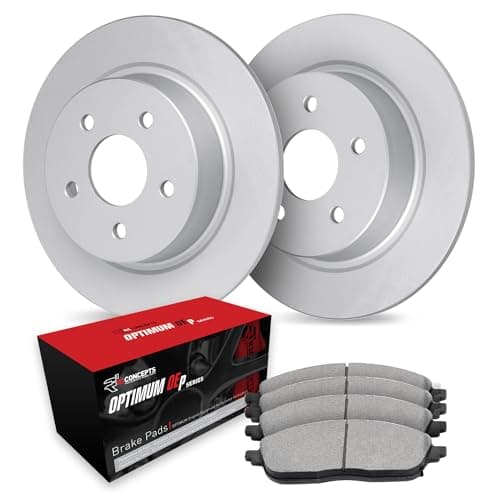 R1 Concepts Rear Brake Kit Fits 20042008 Acura TSX 20032007 Honda Accord Optimum Oep Brake Pads and Blank Brake Rotors 102 Rear