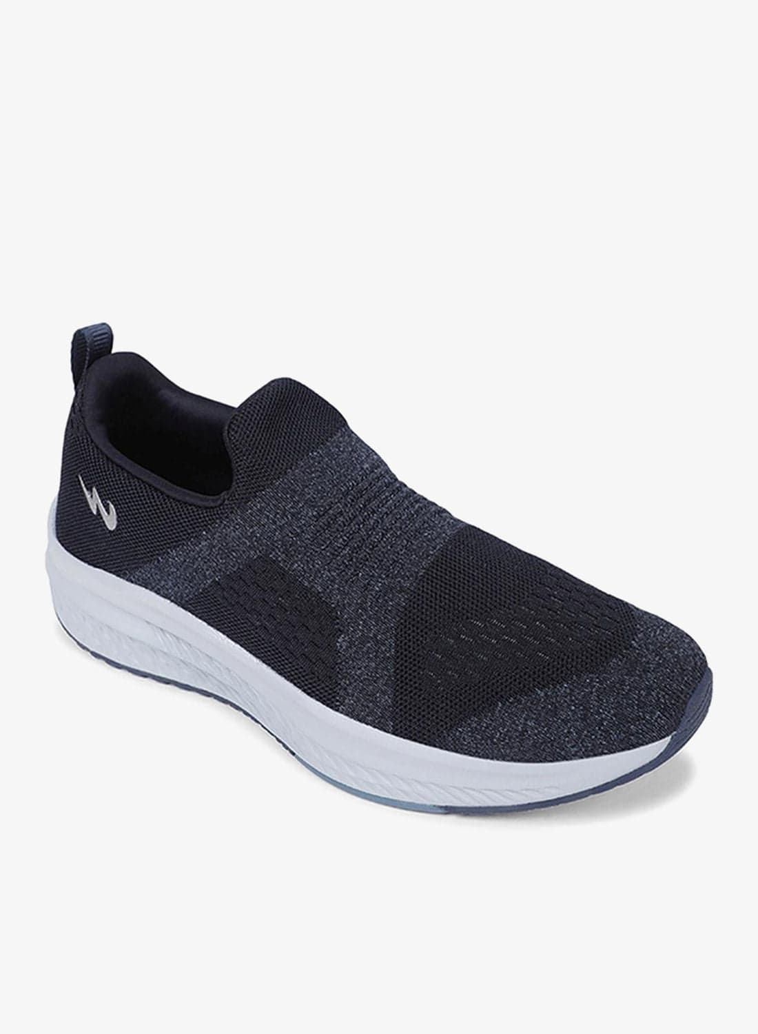 Men Cyber Memory Foam Slip-On Walking Shoes-Navy
