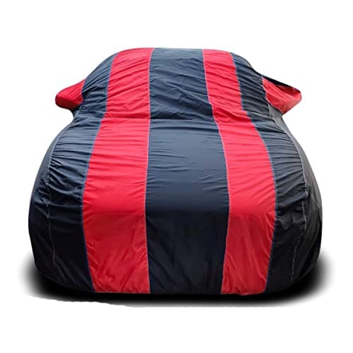 MotRoX Car Body Cover Compatible with Tata Indica Vista with Side Mirror Pocket (Red & Blue)