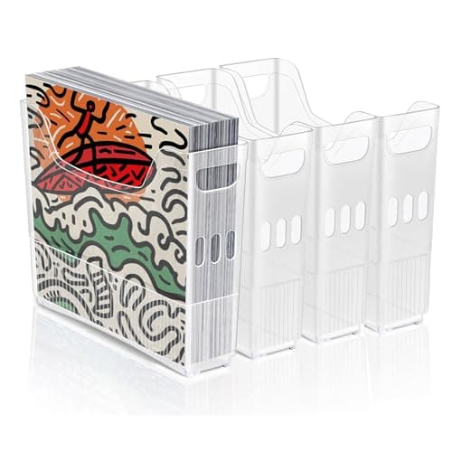 dndsim 4PCS 12x12 Paper Storage, Scrapbook Paper Storage, 12x12 paper storage organizer,for Holding scrapbook organizer, Card Stock