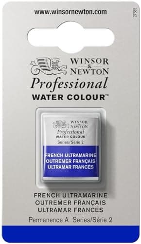 Winsor & Newton Professional Water Colour Paint, Half Pan, French Ultramarine