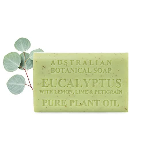 Australian Botanical Soap Eucalyptus with Lemon Lime and Petitgrain 66 oz Triple Milled Luxury Soap Bar Enriched with Shea Butter and Natural Oils Pack of 1