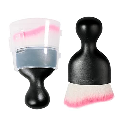 AOCISKA Car Interior Detailing BrushSoft Bristle Cleaning Brush Car Detailing Brush Dusting BrushCar Interior Cleaning ToolAuto Detail Brush Car Dash Duster Brush BlackPink with Cap