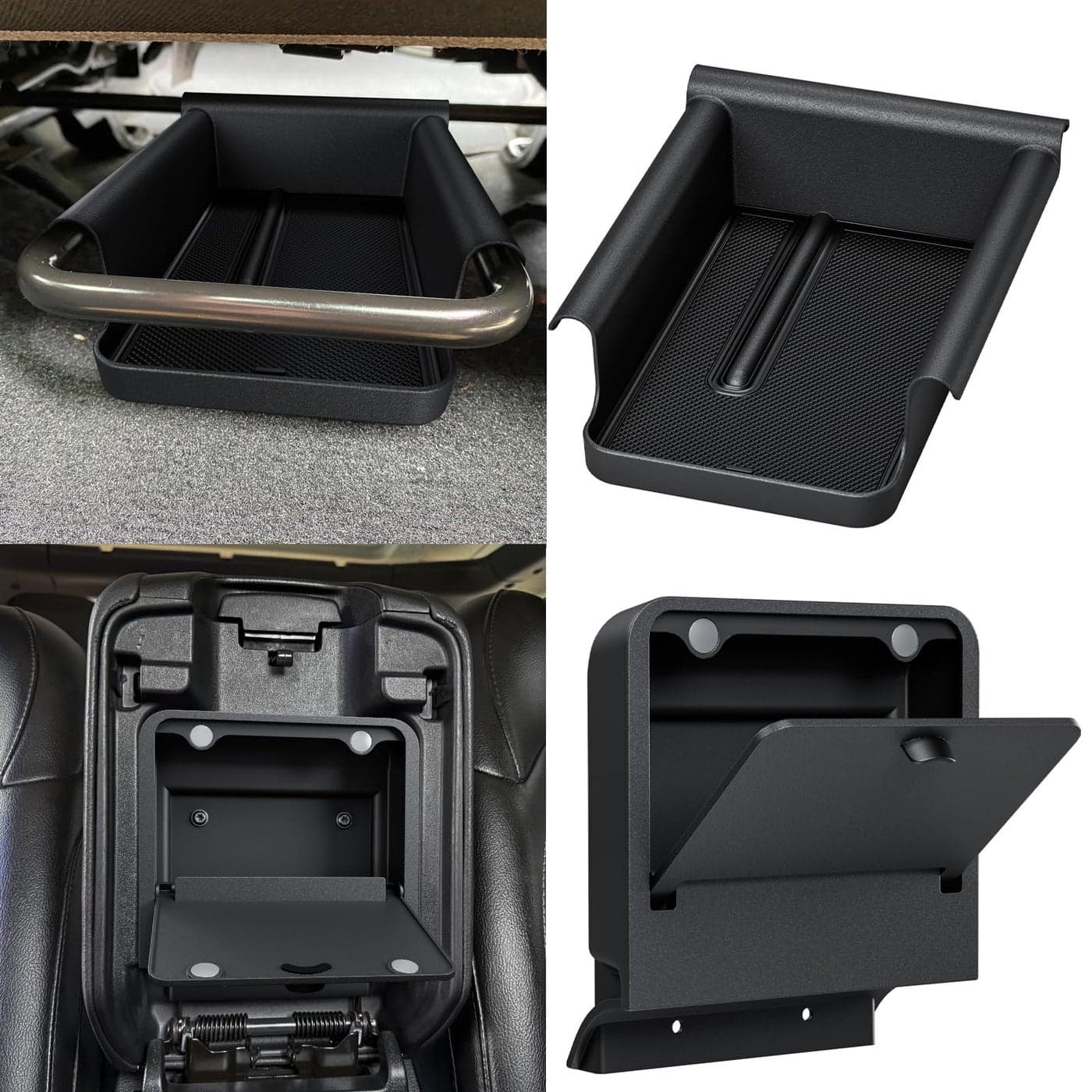 DIAMOOKY Front Under Seat Storage Organizer for Jeep Wrangler JL JLU 20182025 Gladiator JT 2020 2021 2022 2023 2024 2025 Accessories Hidden Center Console Organizer 2PCS Not for Power Seat