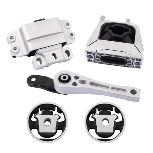 QRYIPPDM 5pc Engine Motor & Transmission Mount Kit for 2005-2010 Jetta 2.0L Beetle 2.5L 2006-2014 Golf 2.5L 2012-2014 Passat 2006-2009 Rabbit