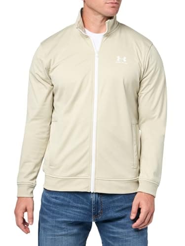 Under Armour Mens Sportstyle Tricot Jacket 289 Khaki Base White XLarge