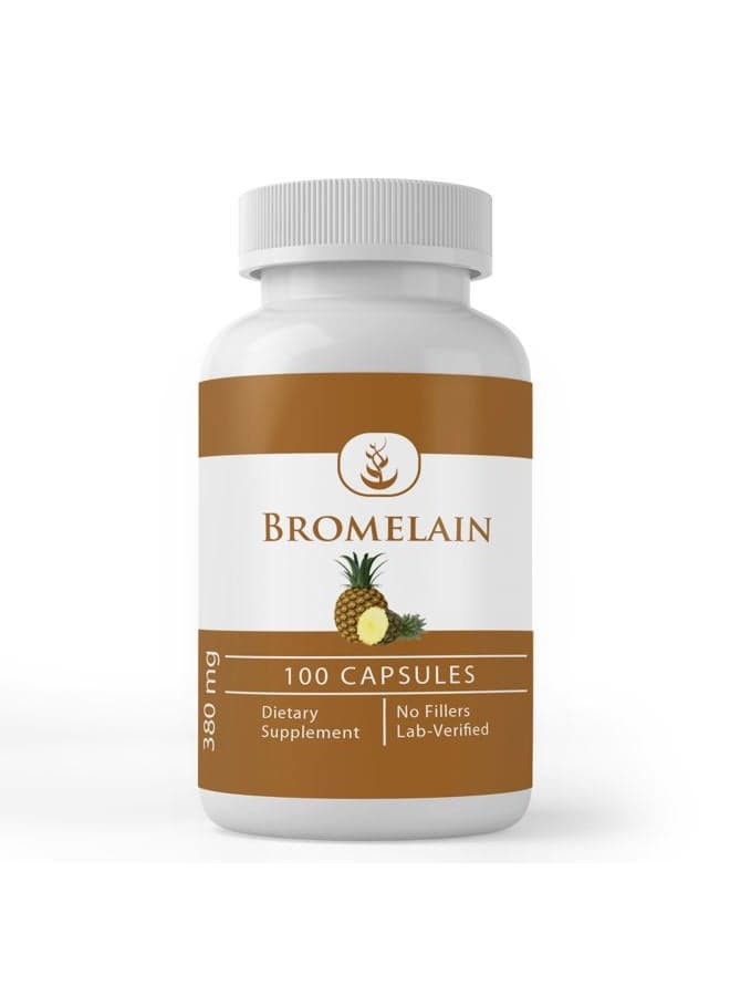 Pure Original Ingredients Bromelain, (100 Capsules) Always Pure, No Additives or Fillers, Lab Verified