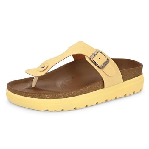 Centrino Women’s Berkin-Style Slip-On Sandals | Open Toe Design | Soft PU Footbed | Lightweight & Comfortable | Arch Support | On-Grip Sole | Casual Outdoor Wear (9217)