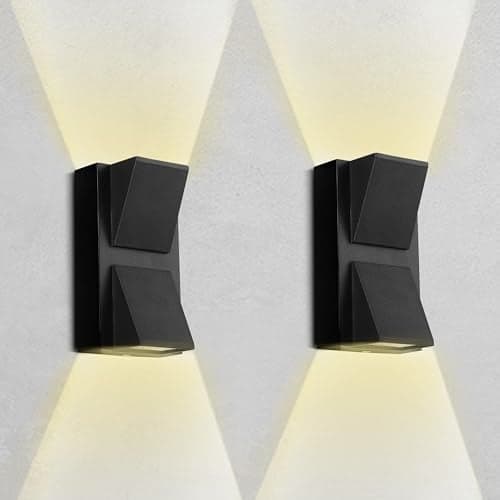 Gesto 10W Waterproof Led Wall Light for Home Decoration – Up Down 2-Way LED Wall Lamp | IP65 Outdoor Fancy Wall Lights for Balcony,Gate,Elevation,Garden,Patio | Decorative Wall Mount Light -Pack of 1