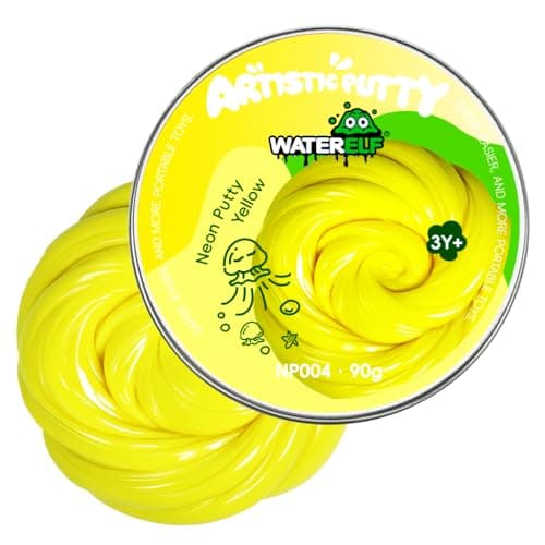 WATERELF Putty for Kids Fidget Stress Relief Play Putty for Boys Girls Adults NonSticky Therapy Toys Thanksgiving Day Gifts 311 Inch 32 Oz NP004Yellow