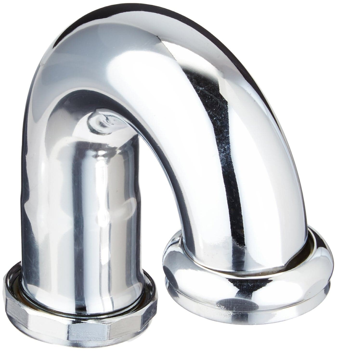 EZ-FLO Heavy-Duty J-Bend Sink Trap with a Captive Nut Connection, 1-1/2 Inch Slip Joint, 17 Gauge, Chrome, 35093