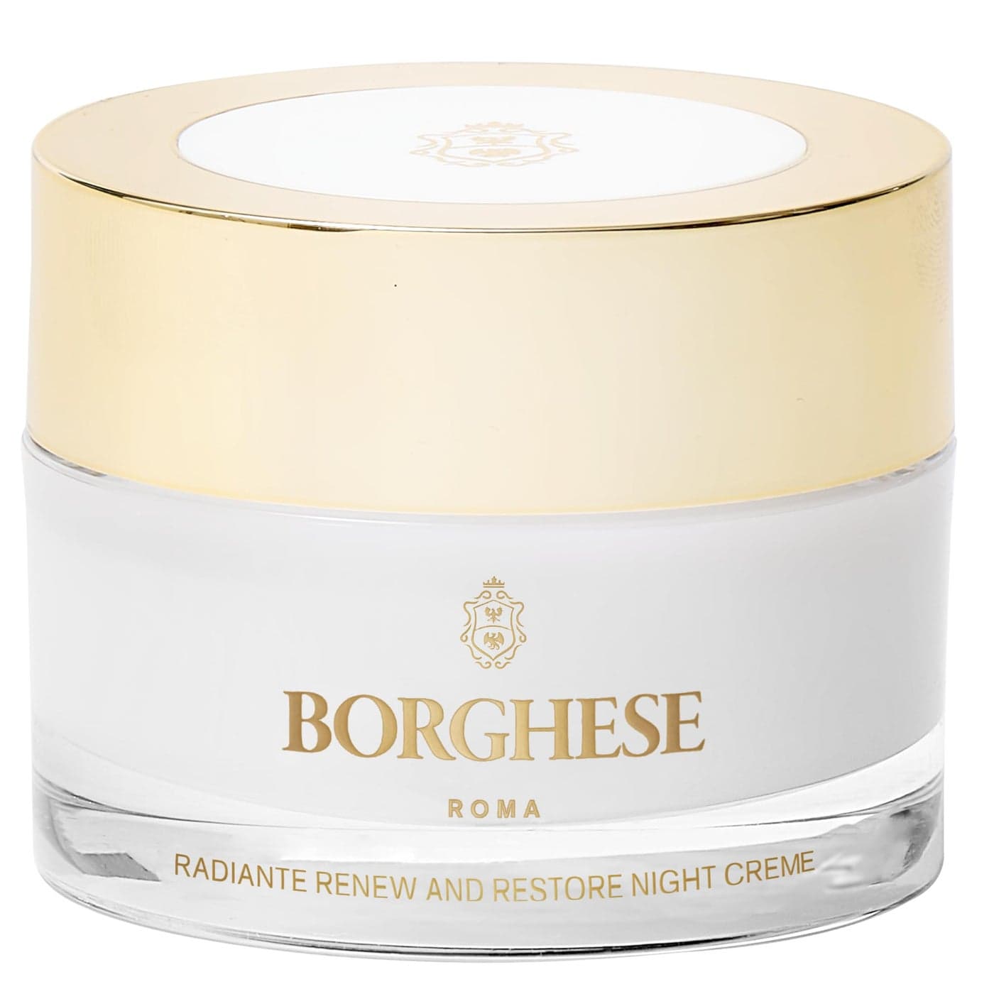 Borghese Radiante Renew Restore Night Creme Hydrating Barrier Night Cream with Castor Oil Shea Butter Vitamin B3 for All Skin Types