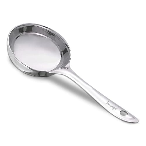Parage 1 Pieces Stainless Steel Dosa Ladle Heavy Gauge | Dosa Making Spoon with Flat Base and Spatula | Kitchen Tools for Cooking, Spoodle Spoon, Dosa Ladle/Batter Spatula (Size-20.5cm, Silver)