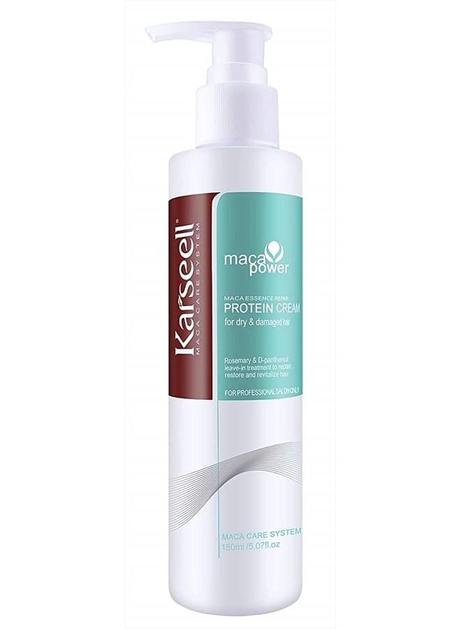Repair Protein Cream Leave-In Conditioner Hair Treatment Herbal Essences Organic Protein Cream for Dry Damaged Hair 150ml