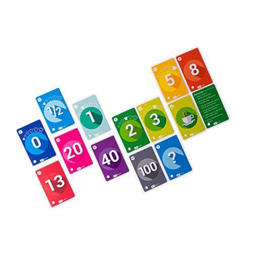 PATBOARD Planning Poker Cards Set of 4 Decks Stationery for Agile Scrum Estimation Fibonacci Cards
