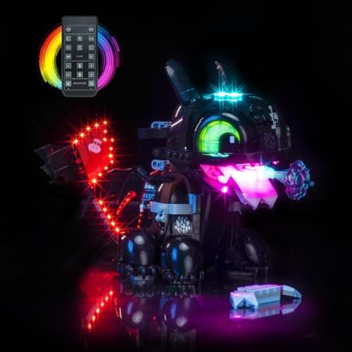 LocoLee Light kit Compatible with Lego 10375 How to Train Your Dragon Toothless No Model Only Light LED Lighting Accessories Compatible with Lego 10375 Customized RC Version