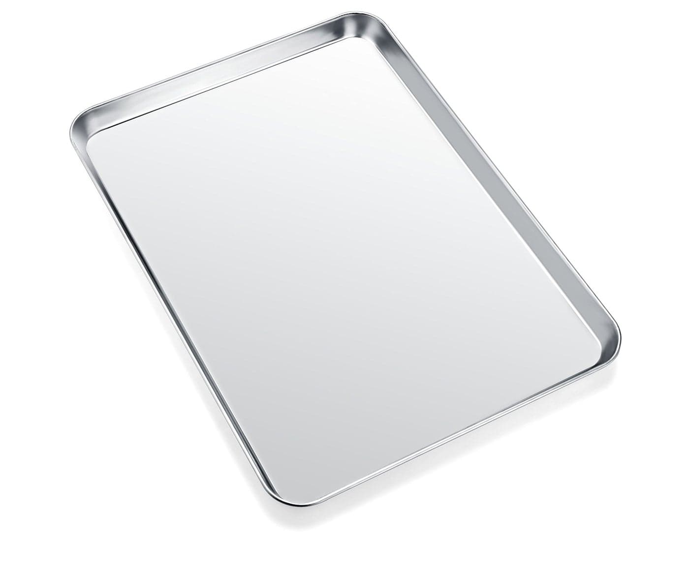 Cookie Sheets for Baking Stainless Steel Baking Sheet Baking Pan Tray 124 x 10 x 1 Inch Non Toxic Healthy Mirror Finish Easy Clean Dishwasher Safe Heavy Duty