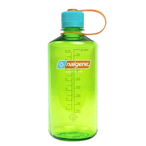 Nalgene Leak Proof Tritan BPA-Free Water Bottle - 32 oz Narrow Mouth - Made in the USA for Outdoor Use & Daily Hydration (Pear)