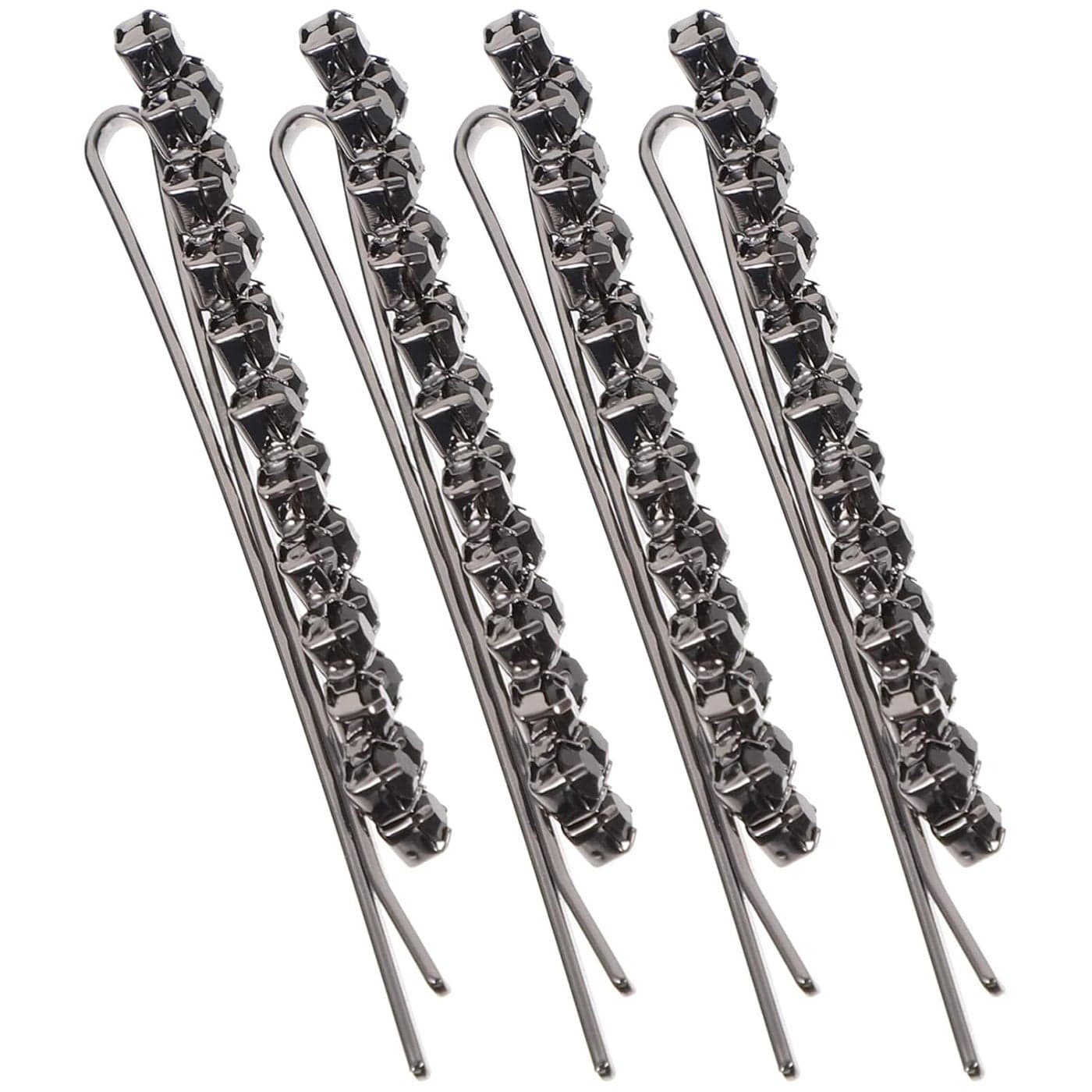 Beaupretty Rhinestone Bobby Pin hair jewelry bobby pins Crystal Metal Hair Clips Diamond Wedding Bridal Hair Accessories for Women bobby pins decorative rhinestone Ladies Black