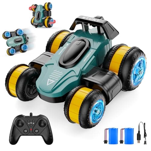 ZSYMIMRC High Speed Drift Remote Control Stunt Deformation Car Birthday Gifts for Boys and Girls 416 Years Old Green