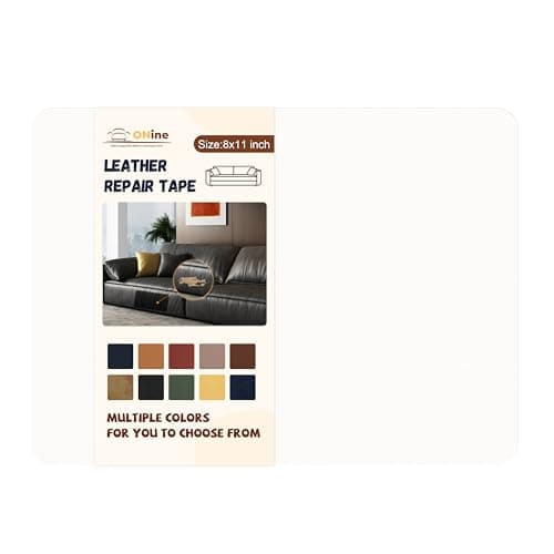 ONine Leather Repair Patch,Self-Adhesive Couch Patch,Multicolor Available Scratch Leather 8X11 Inch Peel and Stick for Sofas, Car Seats Hand Bags Jackets(Pearl White)