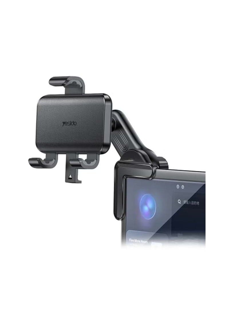 Yesido C250 Phone Mount for Car Floating Screen Phone Clamp Holder 360 Degree Rotation Black