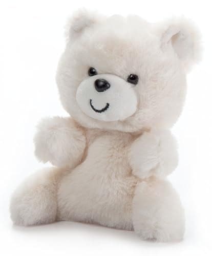 The Petting Zoo Polar Bear Stuffed Animal Plushie Gifts for Kids Nuggetz Wildlife Animals Bear Panda Plush Toy 6 inches