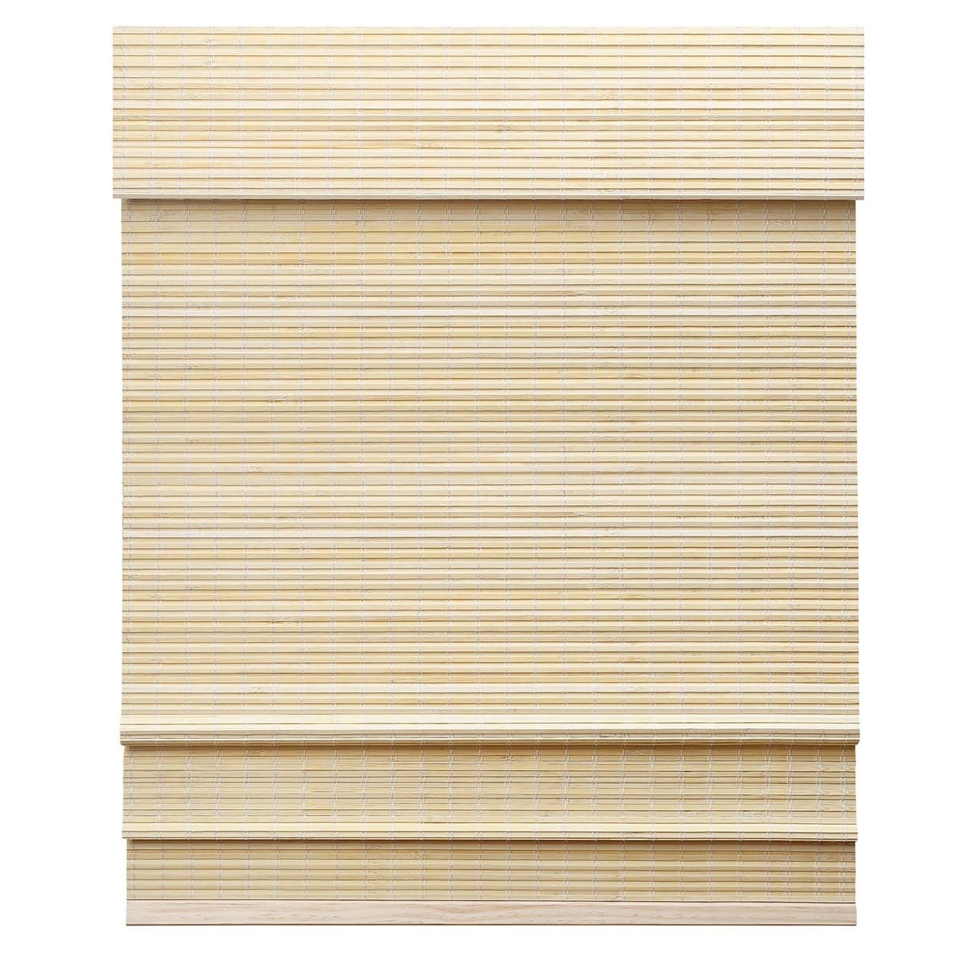 LazBlinds Cordless Bamboo Roman Shades Privacy Window Treatment Roll Up Bamboo Blinds for Windows 26 W x 60 H